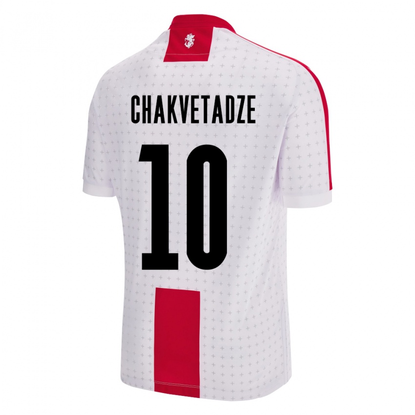 Niño Camiseta Georgia Giorgi Chakvetadze #10 Blanco 1ª Equipación 24-26 La Camisa