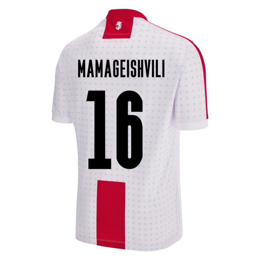 Niño Camiseta Georgia Gizo Mamageishvili #16 Blanco 1ª Equipación 24-26 La Camisa