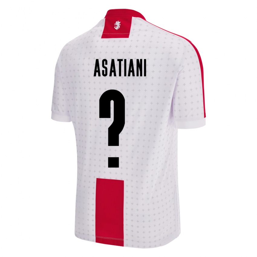 Niño Camiseta Georgia Davit Asatiani #0 Blanco 1ª Equipación 24-26 La Camisa