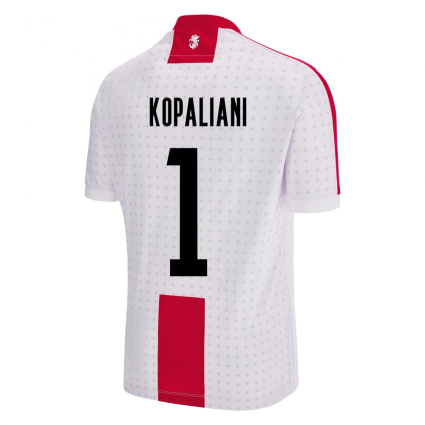 Niño Camiseta Georgia Soso Kopaliani #1 Blanco 1ª Equipación 24-26 La Camisa