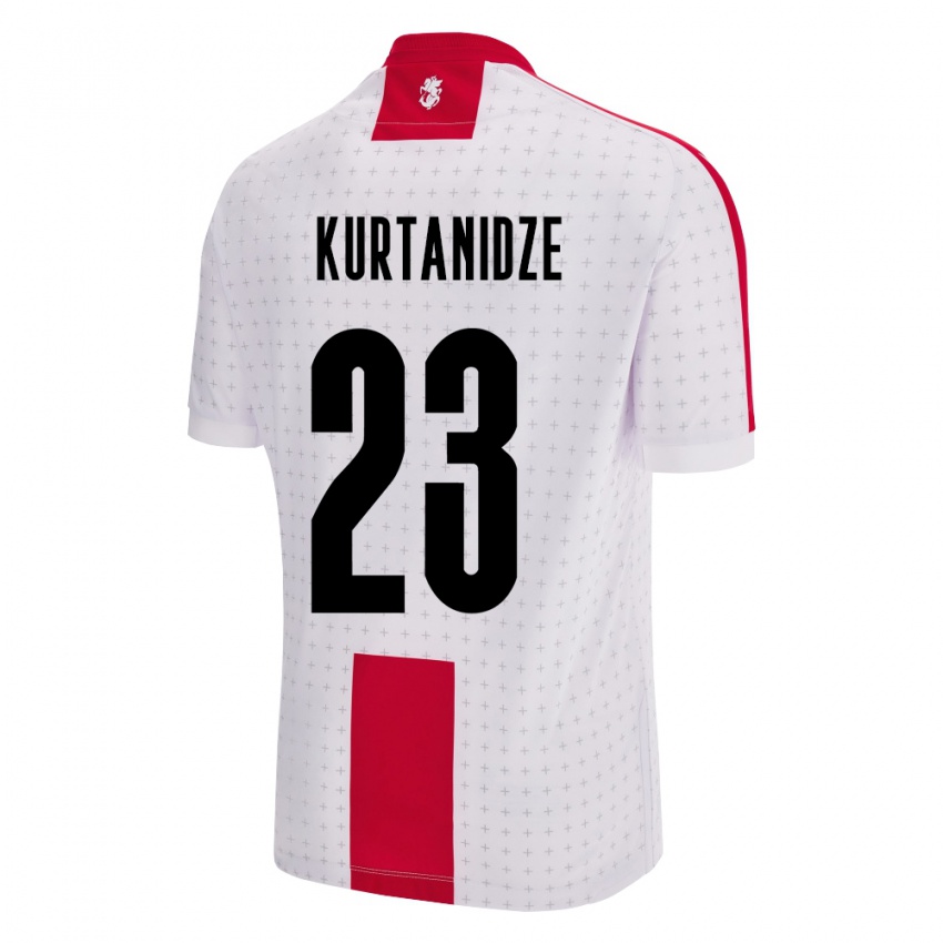 Niño Camiseta Georgia Revaz Kurtanidze #23 Blanco 1ª Equipación 24-26 La Camisa