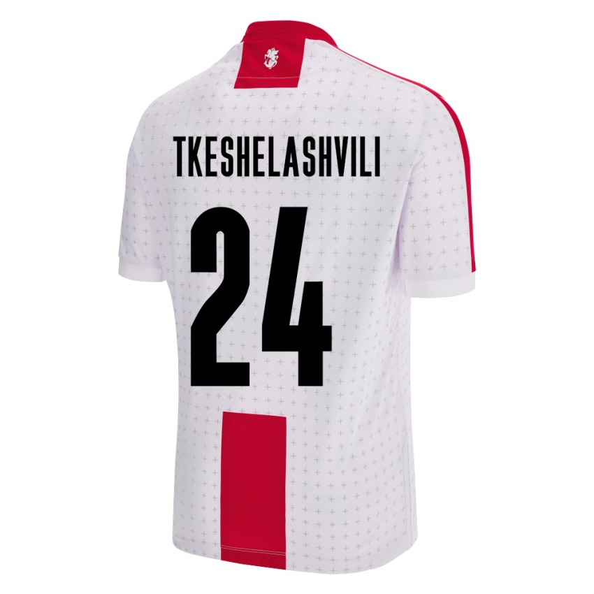 Niño Camiseta Georgia Amiran Tkeshelashvili #24 Blanco 1ª Equipación 24-26 La Camisa