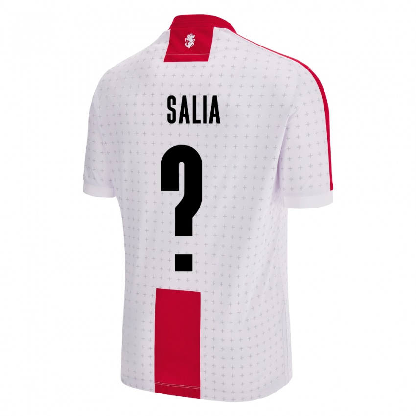 Niño Camiseta Georgia Vakhtang Salia #0 Blanco 1ª Equipación 24-26 La Camisa