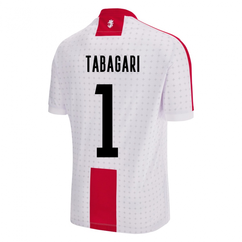 Niño Camiseta Georgia Eka Tabagari #1 Blanco 1ª Equipación 24-26 La Camisa