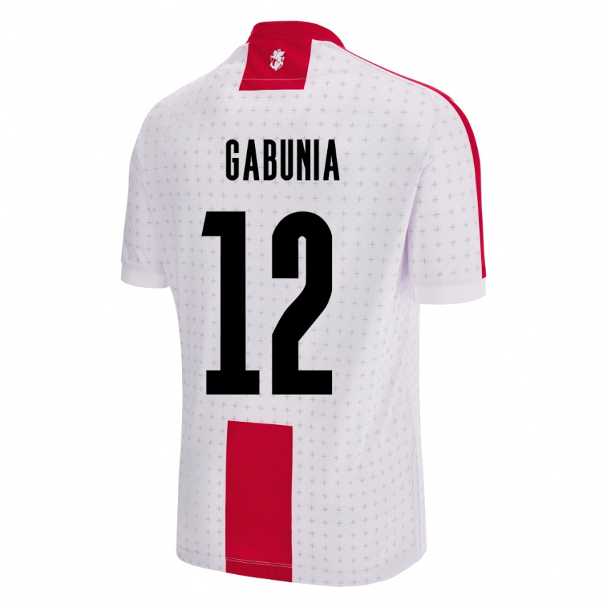 Niño Camiseta Georgia Tatia Gabunia #12 Blanco 1ª Equipación 24-26 La Camisa