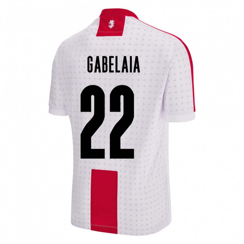 Niño Camiseta Georgia Svetalna Gabelaia #22 Blanco 1ª Equipación 24-26 La Camisa