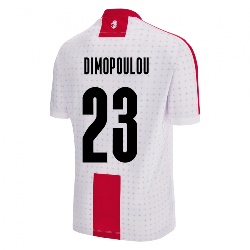 Niño Camiseta Georgia Salomi Dimopoulou #23 Blanco 1ª Equipación 24-26 La Camisa