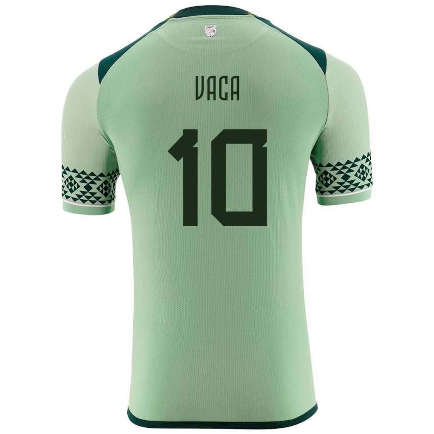 Niño Camiseta Bolivia Ramiro Vaca #10 Verde Claro 1ª Equipación 24-26 La Camisa