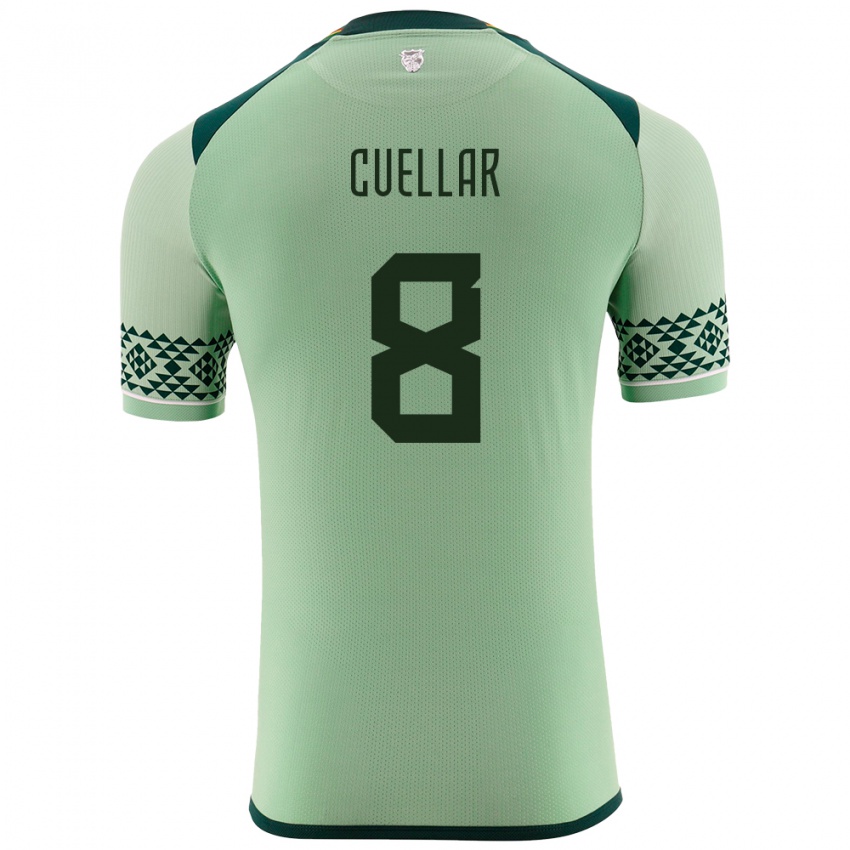 Niño Camiseta Bolivia Jaume Cuéllar #8 Verde Claro 1ª Equipación 24-26 La Camisa