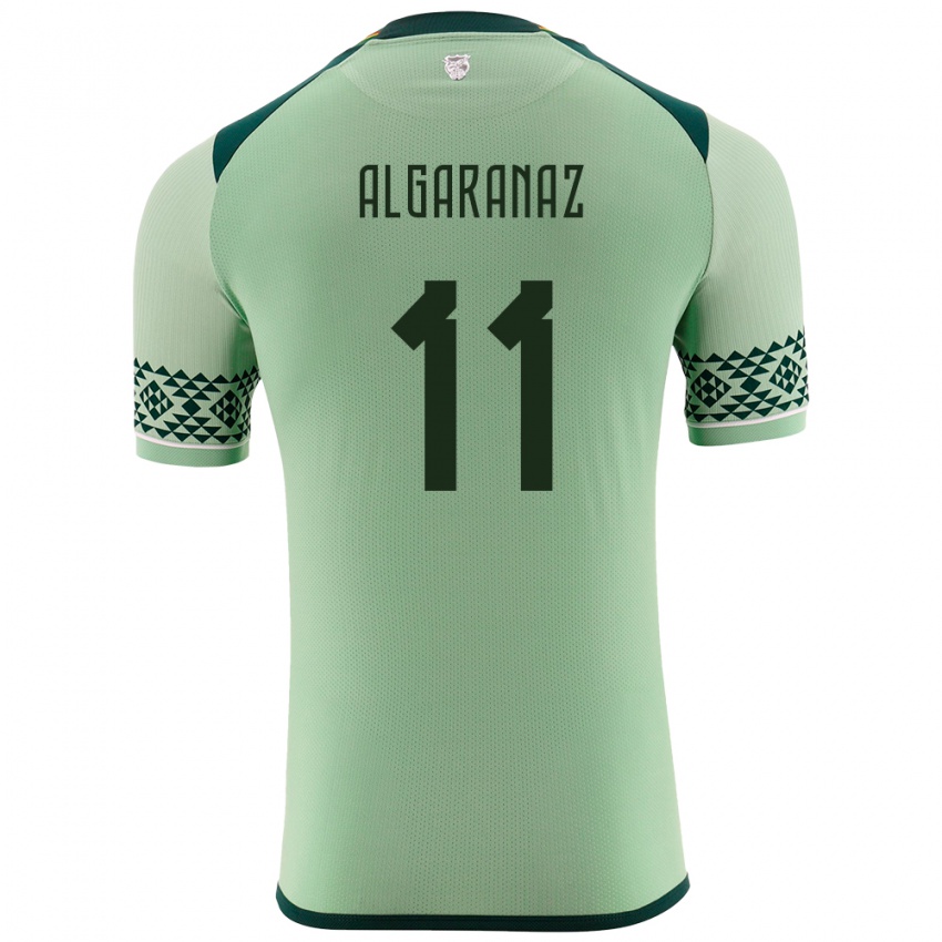 Niño Camiseta Bolivia Carmelo Algarañaz #11 Verde Claro 1ª Equipación 24-26 La Camisa