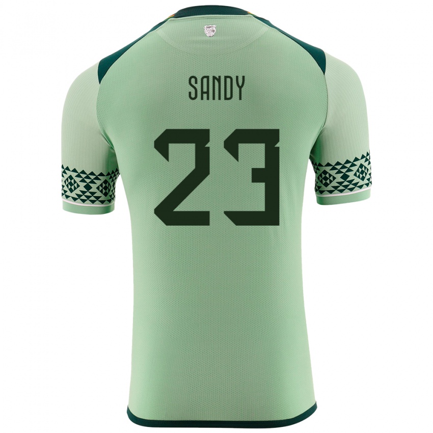 Niño Camiseta Bolivia Daniel Sandy #23 Verde Claro 1ª Equipación 24-26 La Camisa