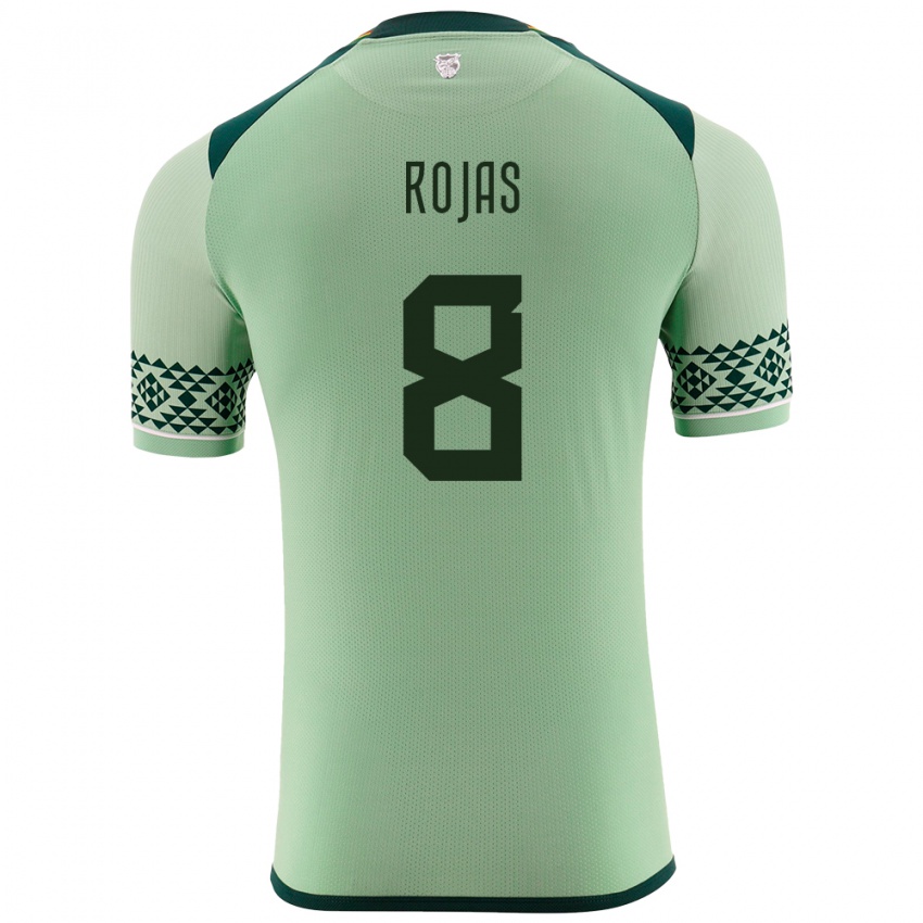 Niño Camiseta Bolivia Jairo Rojas #8 Verde Claro 1ª Equipación 24-26 La Camisa