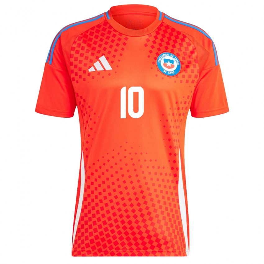 Niño Camiseta Chile Alexis Sánchez #10 Rojo 1ª Equipación 24-26 La Camisa