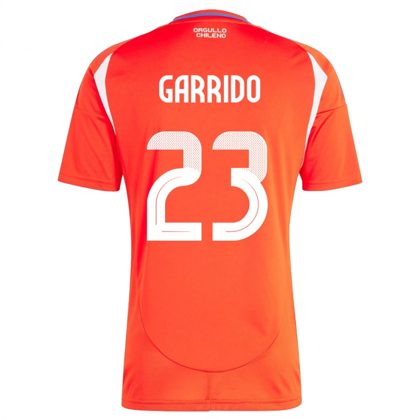 Niño Camiseta Chile Pedro Garrido #23 Rojo 1ª Equipación 24-26 La Camisa