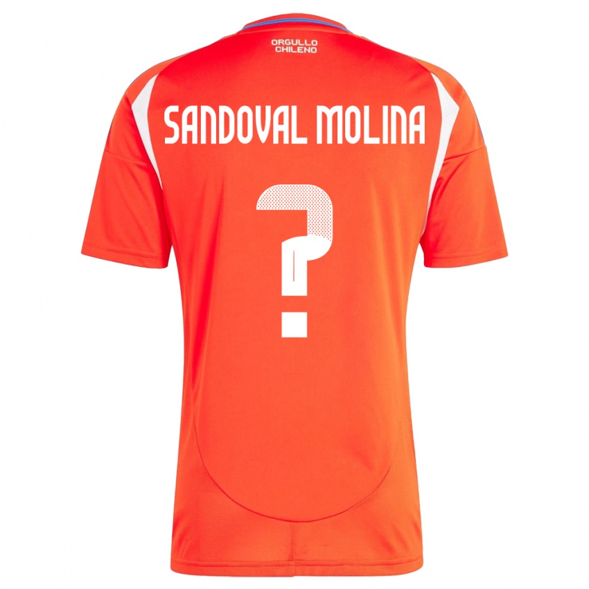 Niño Camiseta Chile Mario Sandoval Molina #0 Rojo 1ª Equipación 24-26 La Camisa