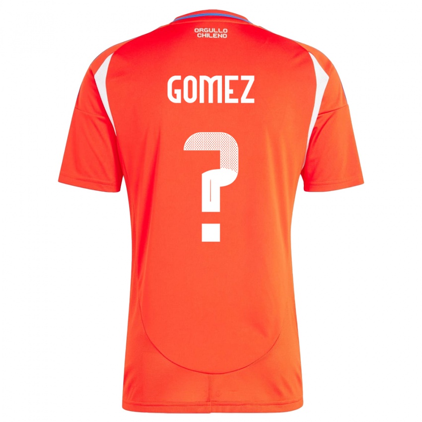 Niño Camiseta Chile Cristóbal Gómez #0 Rojo 1ª Equipación 24-26 La Camisa