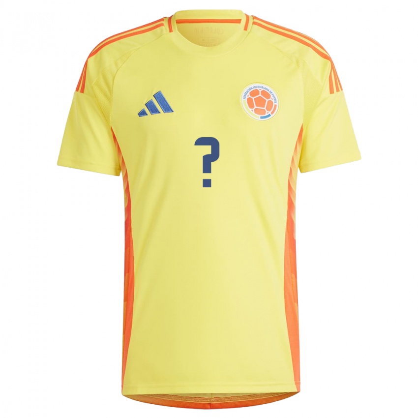 Niño Camiseta Colombia Su Nombre #0 Amarillo 1ª Equipación 24-26 La Camisa