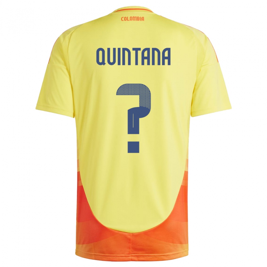 Niño Camiseta Colombia Juan Quintana #0 Amarillo 1ª Equipación 24-26 La Camisa