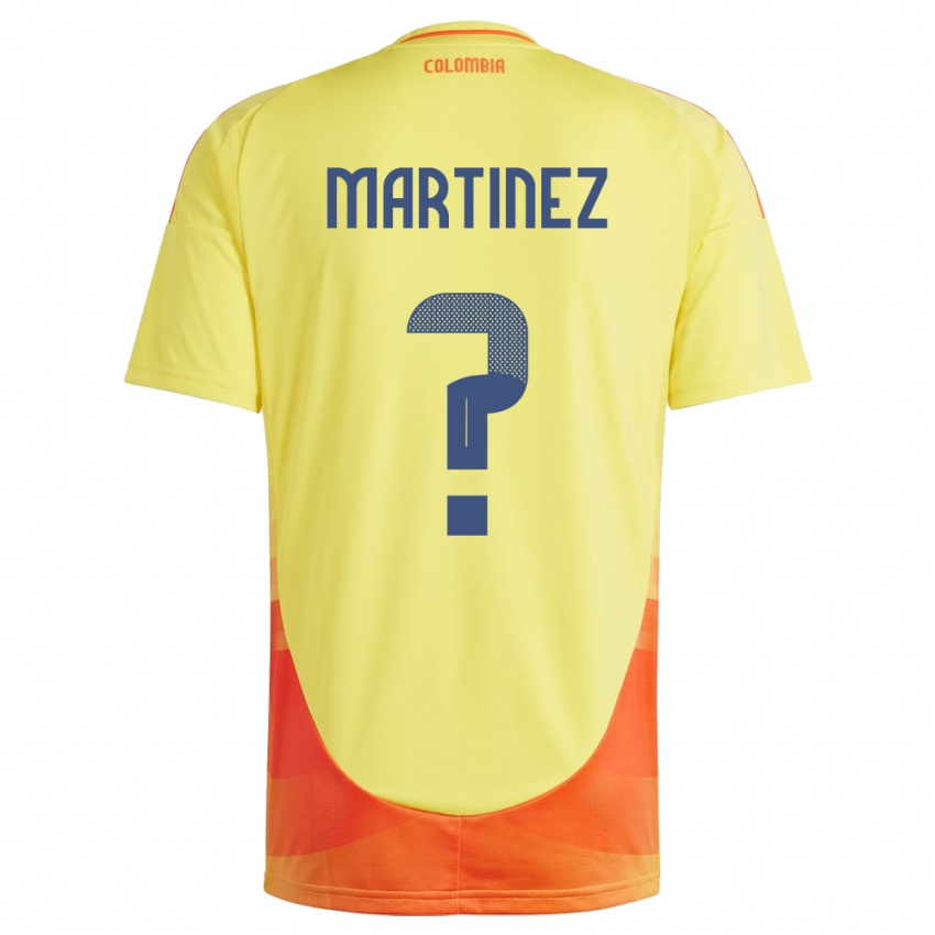 Niño Camiseta Colombia Edwin Martínez #0 Amarillo 1ª Equipación 24-26 La Camisa