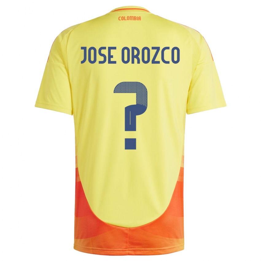 Niño Camiseta Colombia Juan José Orozco #0 Amarillo 1ª Equipación 24-26 La Camisa