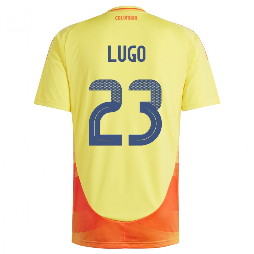 Niño Camiseta Colombia Michelle Lugo #23 Amarillo 1ª Equipación 24-26 La Camisa