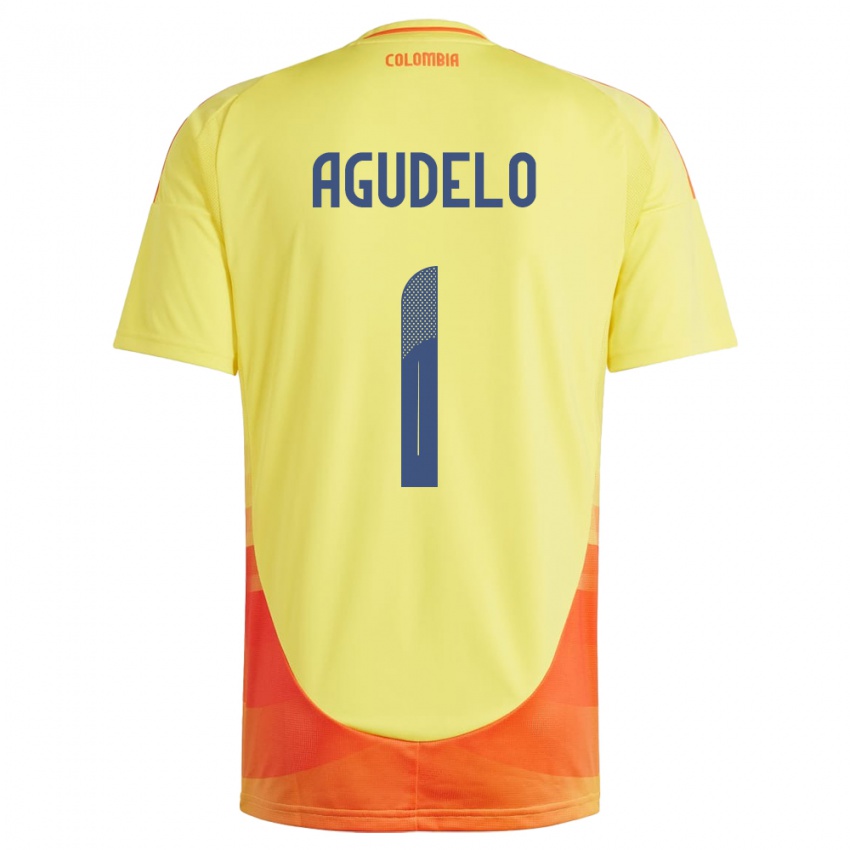 Niño Camiseta Colombia Luisa Agudelo #1 Amarillo 1ª Equipación 24-26 La Camisa