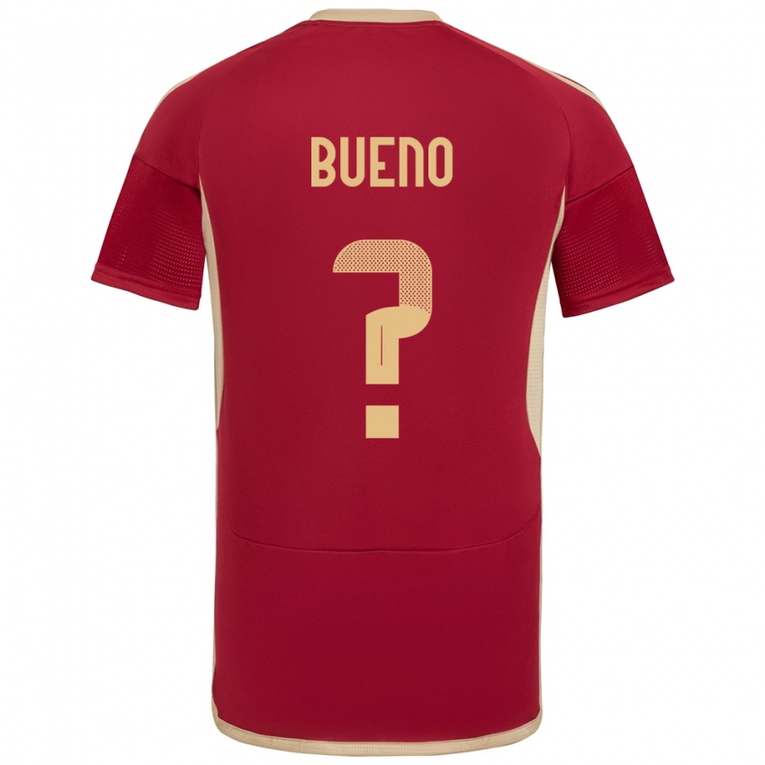 Niño Camiseta Venezuela Jesús Bueno #0 Borgoña 1ª Equipación 24-26 La Camisa