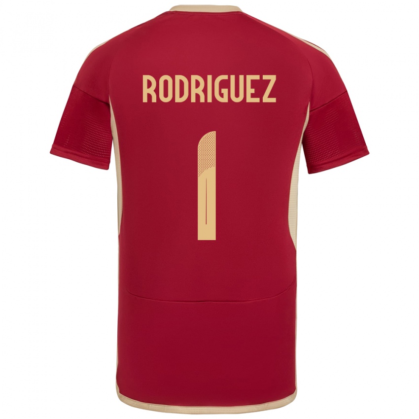 Niño Camiseta Venezuela Samuel Rodriguez #1 Borgoña 1ª Equipación 24-26 La Camisa