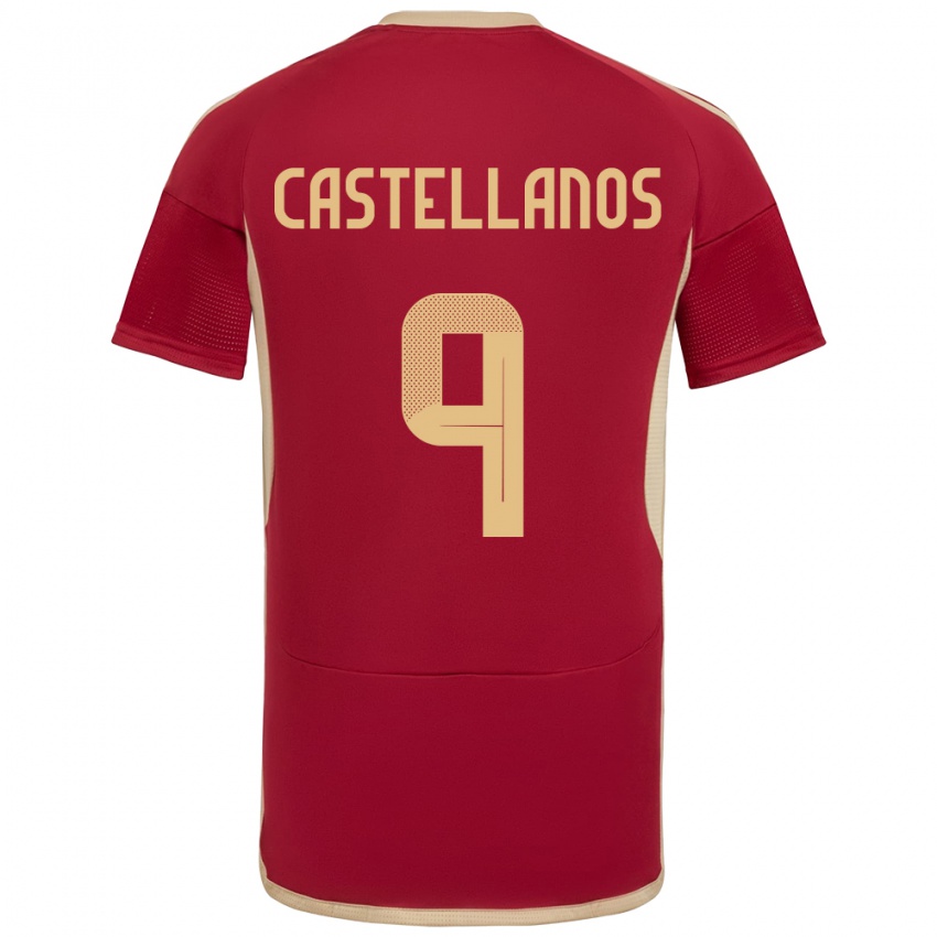 Niño Camiseta Venezuela Deyna Castellanos #9 Borgoña 1ª Equipación 24-26 La Camisa