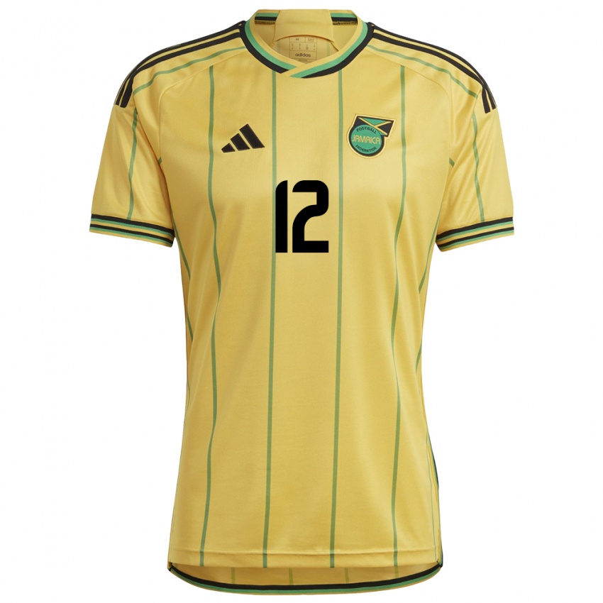 Niño Camiseta Jamaica Kiki Van Zanten #12 Amarillo 1ª Equipación 24-26 La Camisa