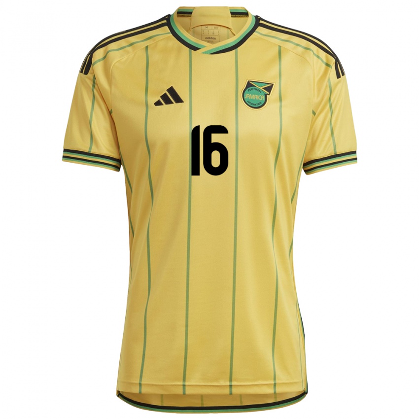 Niño Camiseta Jamaica Karoy Anderson #16 Amarillo 1ª Equipación 24-26 La Camisa