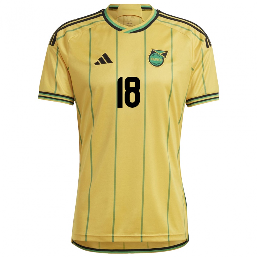 Niño Camiseta Jamaica Trudi Carter #18 Amarillo 1ª Equipación 24-26 La Camisa