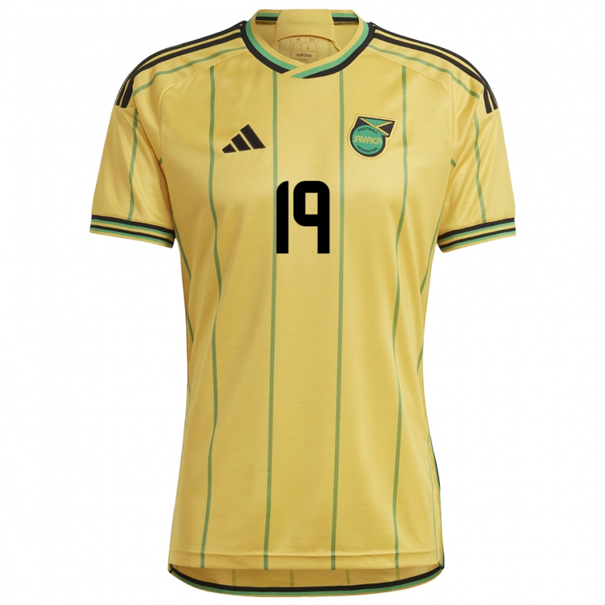 Niño Camiseta Jamaica Davia Richards #19 Amarillo 1ª Equipación 24-26 La Camisa