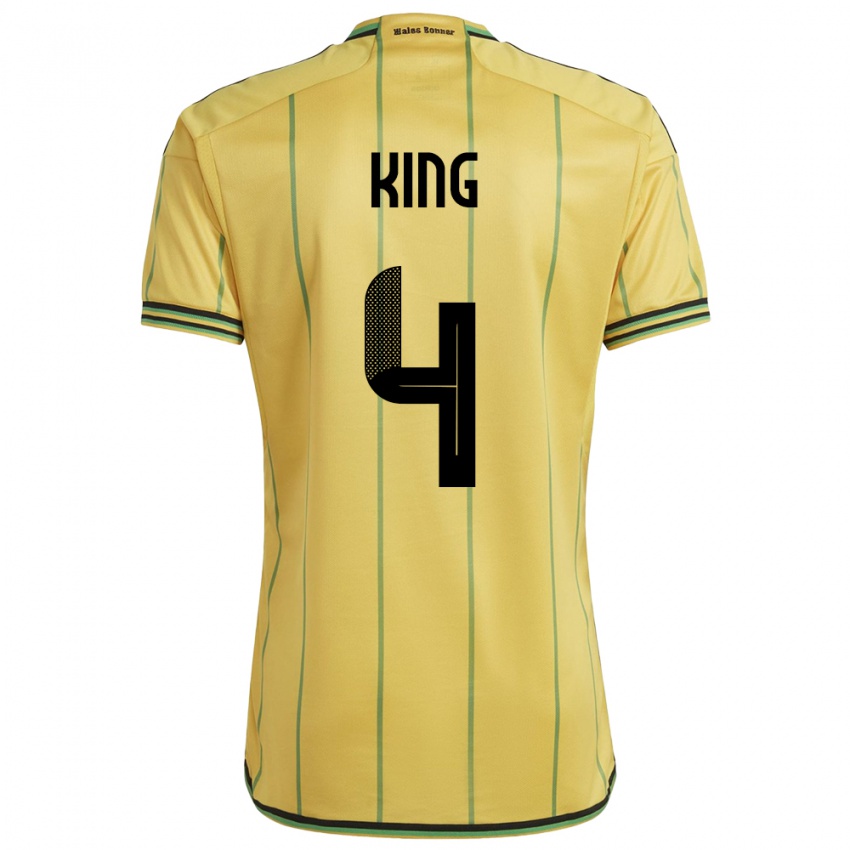Niño Camiseta Jamaica Richard King #4 Amarillo 1ª Equipación 24-26 La Camisa