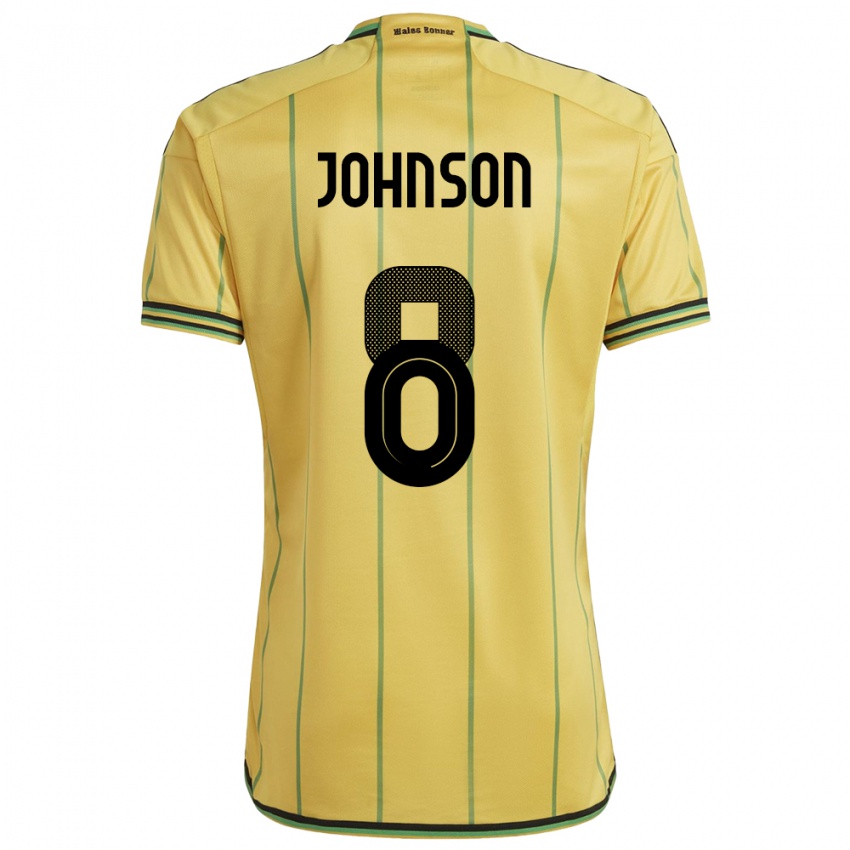 Niño Camiseta Jamaica Daniel Johnson #8 Amarillo 1ª Equipación 24-26 La Camisa