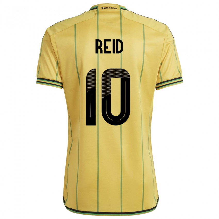 Niño Camiseta Jamaica Bobby De Cordova-Reid #10 Amarillo 1ª Equipación 24-26 La Camisa