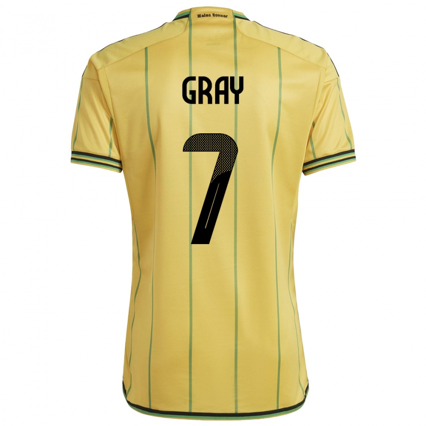 Niño Camiseta Jamaica Demarai Gray #7 Amarillo 1ª Equipación 24-26 La Camisa