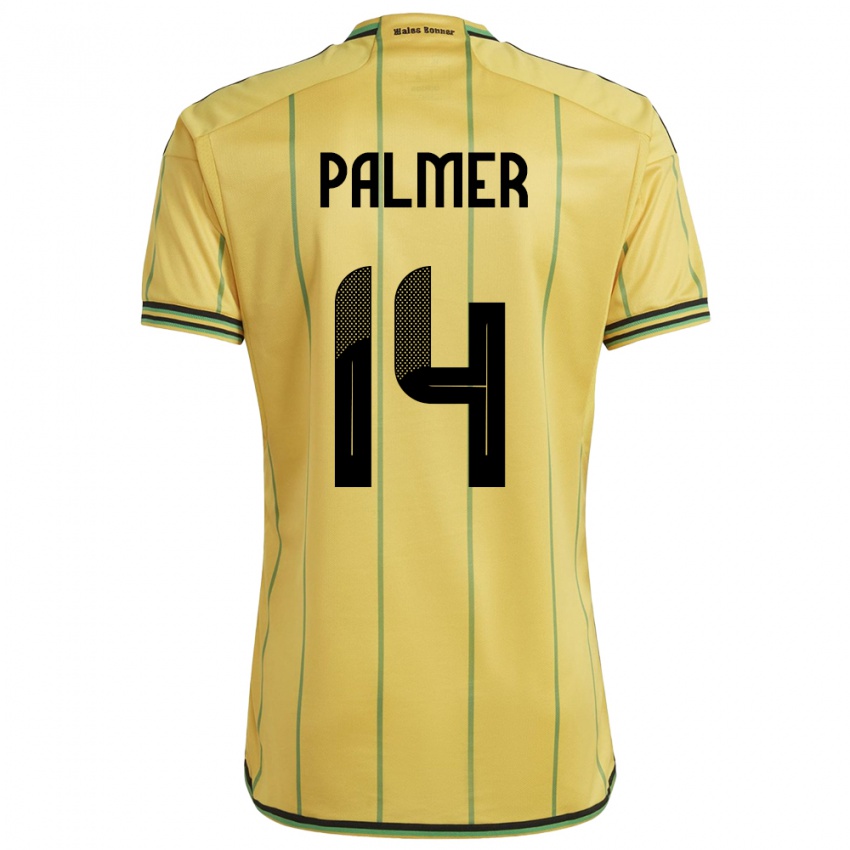 Niño Camiseta Jamaica Kasey Palmer #14 Amarillo 1ª Equipación 24-26 La Camisa