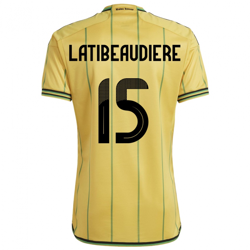 Niño Camiseta Jamaica Joel Latibeaudiere #15 Amarillo 1ª Equipación 24-26 La Camisa