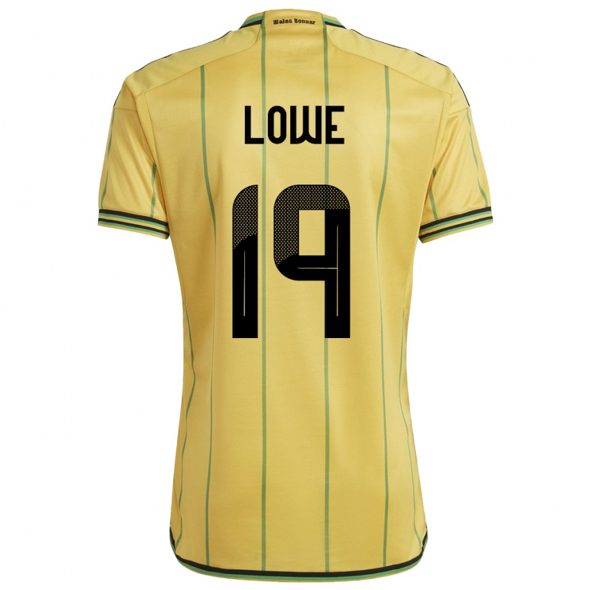 Niño Camiseta Jamaica Jamal Lowe #19 Amarillo 1ª Equipación 24-26 La Camisa