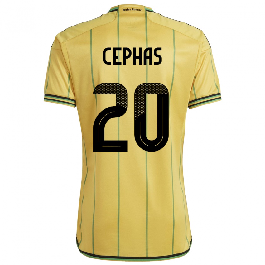 Niño Camiseta Jamaica Renaldo Cephas #20 Amarillo 1ª Equipación 24-26 La Camisa