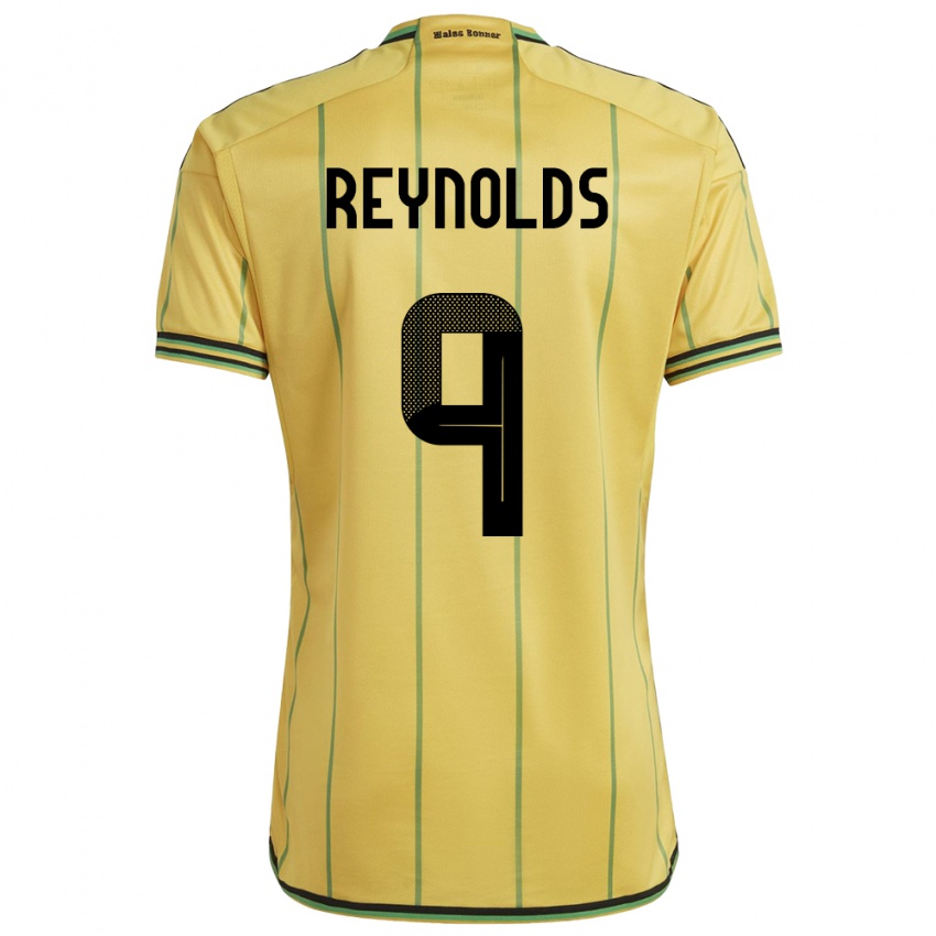 Niño Camiseta Jamaica Fabian Reynolds #9 Amarillo 1ª Equipación 24-26 La Camisa