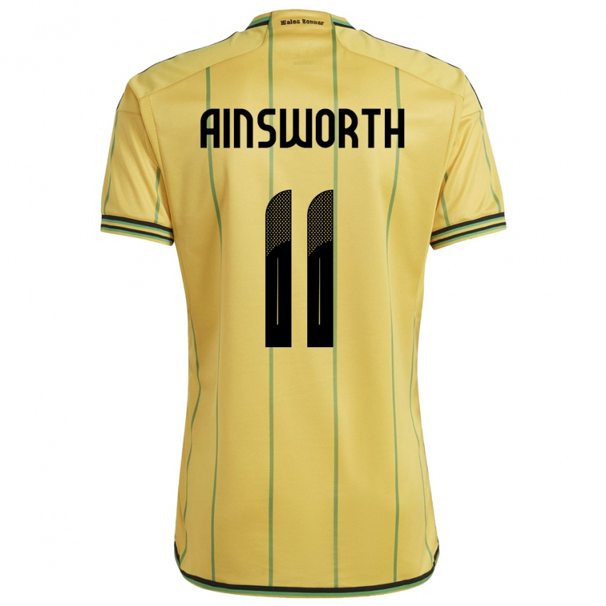 Niño Camiseta Jamaica Christopher Ainsworth #11 Amarillo 1ª Equipación 24-26 La Camisa