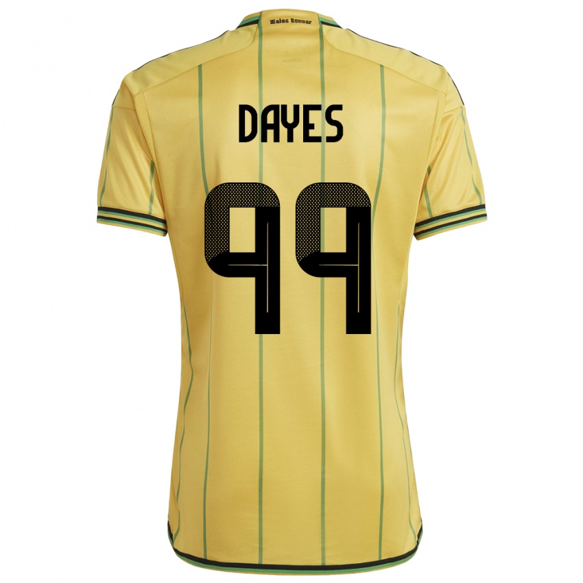 Niño Camiseta Jamaica Malikae Dayes #99 Amarillo 1ª Equipación 24-26 La Camisa