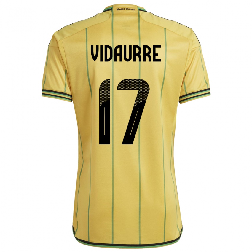 Niño Camiseta Jamaica Zoe Vidaurre #17 Amarillo 1ª Equipación 24-26 La Camisa