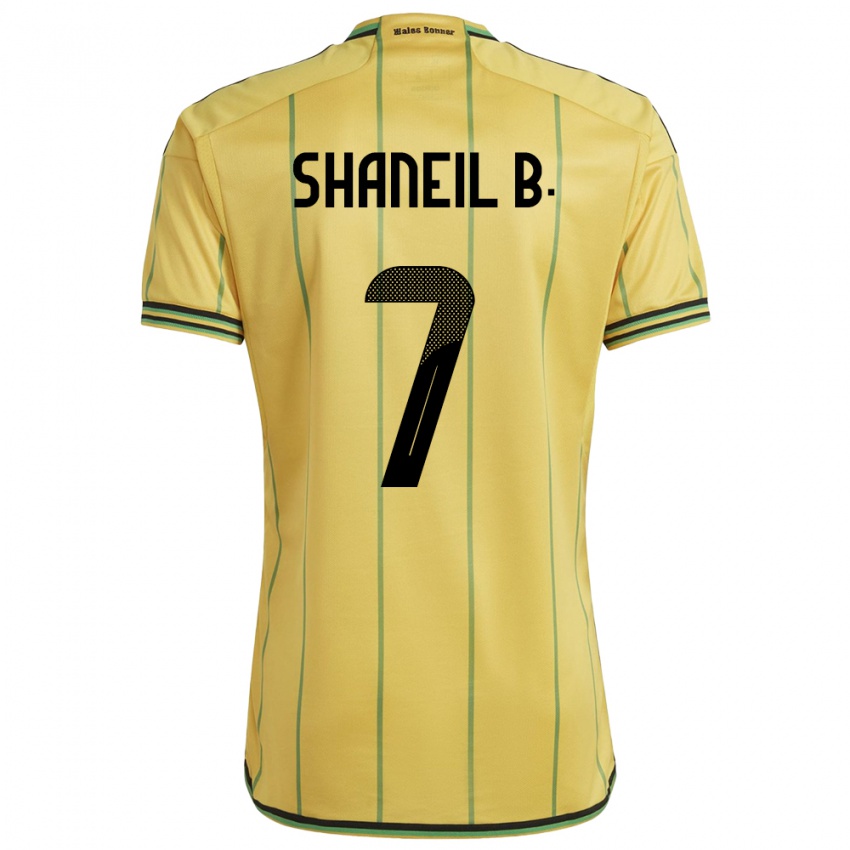 Niño Camiseta Jamaica Shaneil Buckley #7 Amarillo 1ª Equipación 24-26 La Camisa