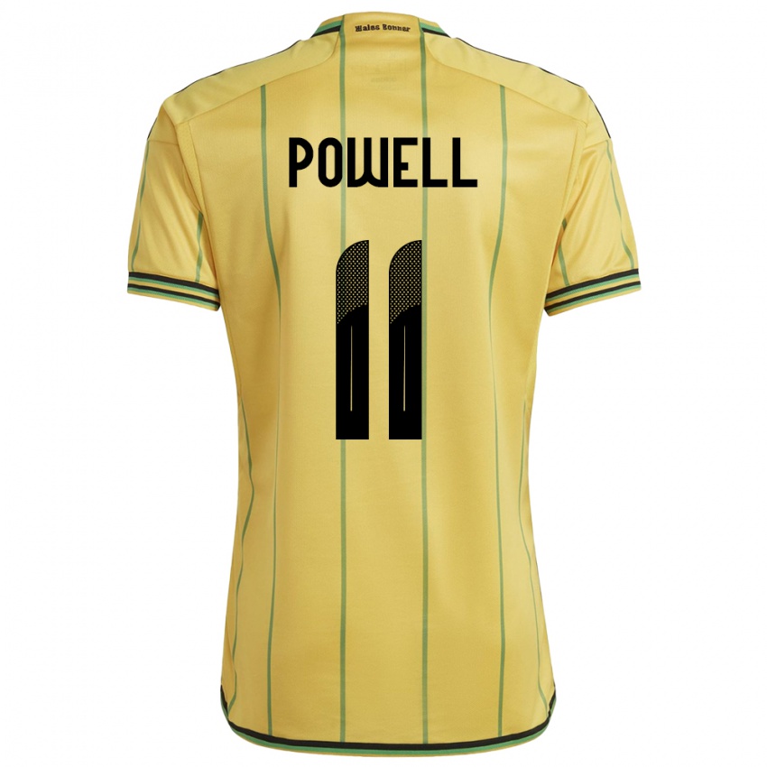 Niño Camiseta Jamaica Destiny Powell #11 Amarillo 1ª Equipación 24-26 La Camisa