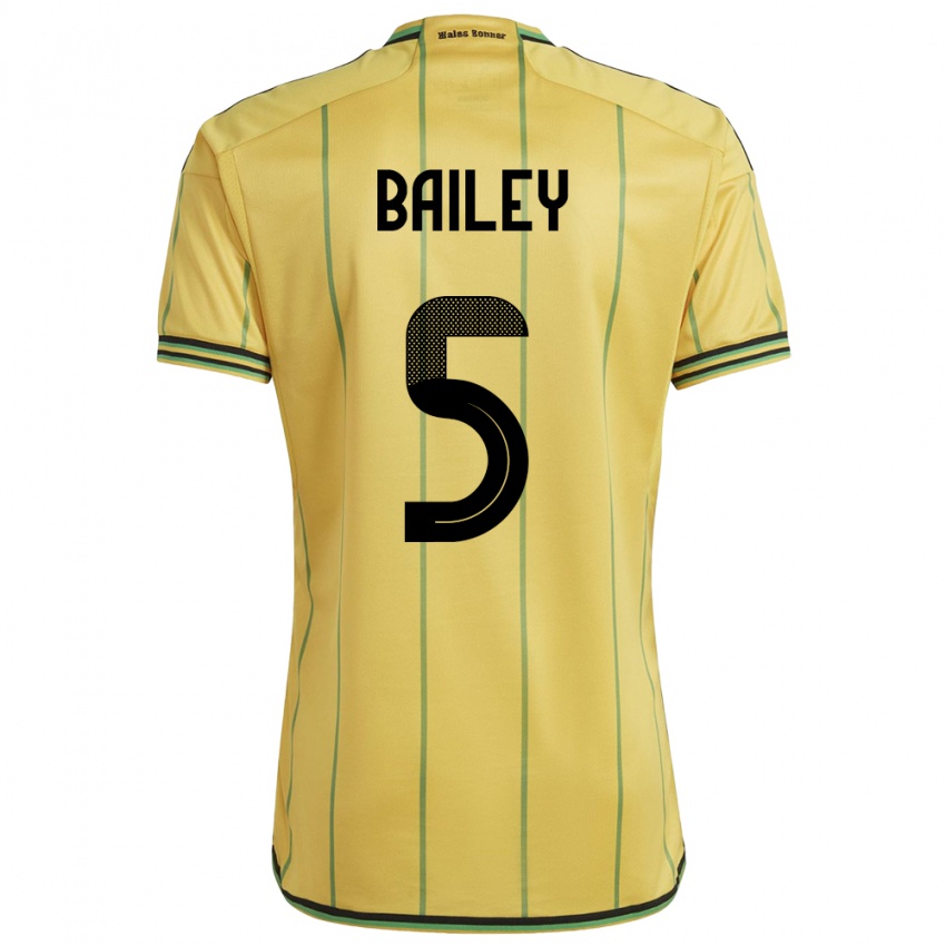 Niño Camiseta Jamaica Jade Bailey #5 Amarillo 1ª Equipación 24-26 La Camisa