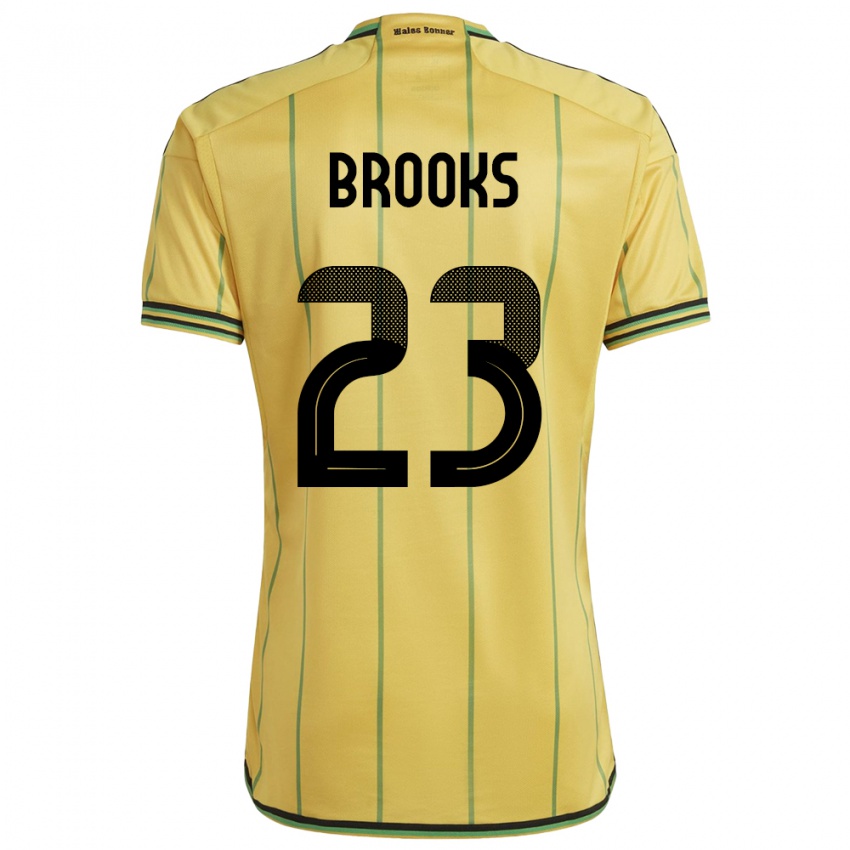 Niño Camiseta Jamaica Liya Brooks #23 Amarillo 1ª Equipación 24-26 La Camisa