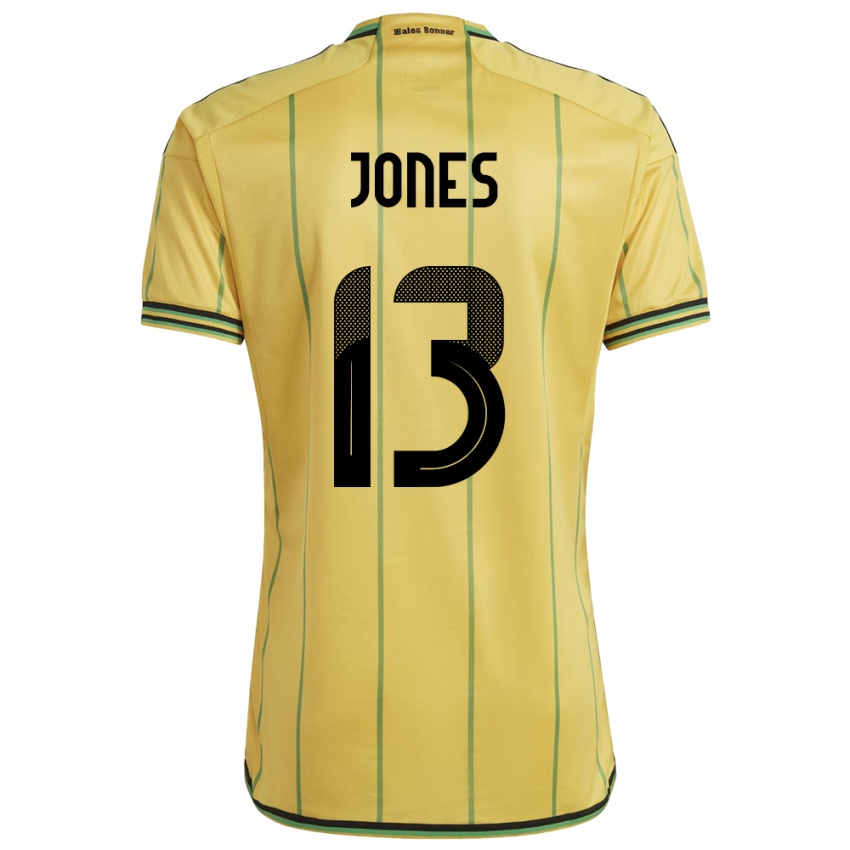 Niño Camiseta Jamaica Javanae Jones #13 Amarillo 1ª Equipación 24-26 La Camisa